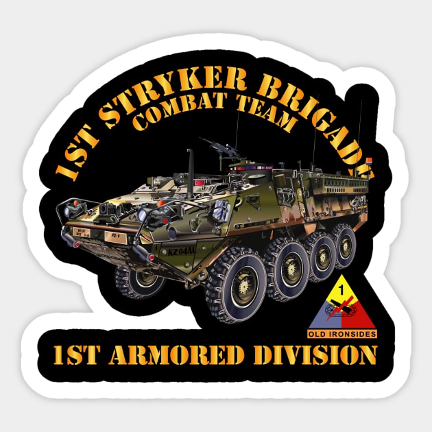 1st Stryker Bde Cbt Tm - 1st AR Div Sticker by twix123844